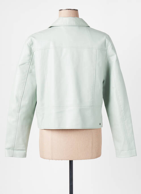 Veste simili cuir bleu TREND BY CAPTAIN TORTUE pour femme