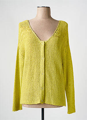 Gilet manches longues stretch vert MISS BY CAPTAIN TORTUE femme