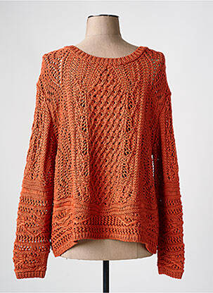 Gilet manches longues stretch orange MAISON CAPTAIN femme