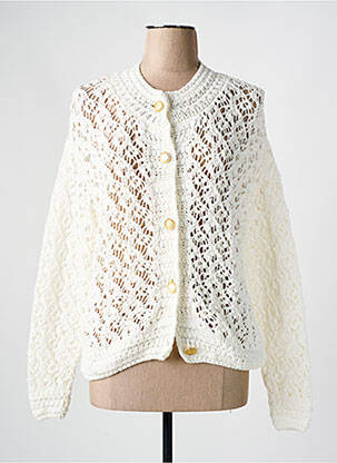 Gilet manches longues stretch blanc CAPTAIN TORTUE femme