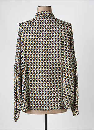 Chemisier imprimé fantaisie manches longues bleu CAPTAIN TORTUE femme