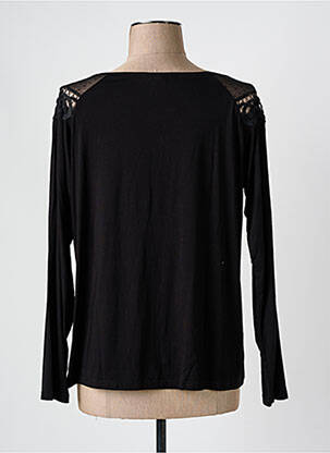 Top stretch manches longues noir MAISON CAPTAIN femme