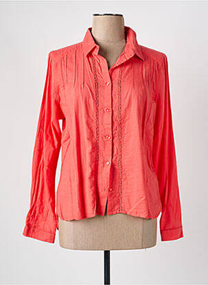 Chemisier coupe cintrée manches longues orange MISS BY CAPTAIN TORTUE femme