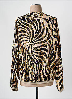 Blouse imprimé fantaisie manches longues noir CAPTAIN TORTUE femme