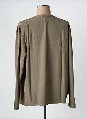 Blouse manches longues manches longues vert TANAIS femme