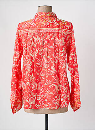Chemisier coupe cintrée manches longues orange MAISON CAPTAIN femme