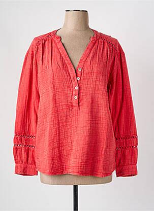 Blouse manches longues manches longues rouge MAISON CAPTAIN femme