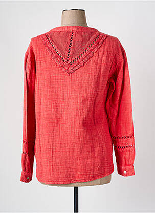 Blouse manches longues manches longues rouge MAISON CAPTAIN femme