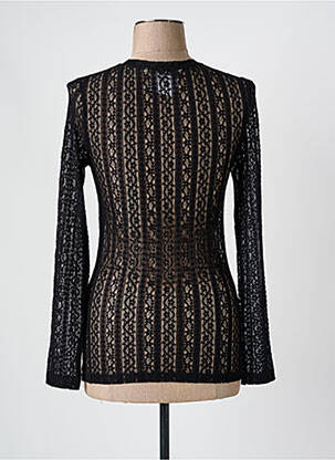 Top stretch manches longues noir MISS & TREND femme