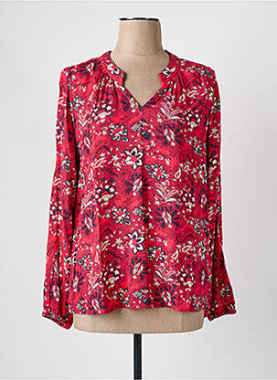 Blouse imprimé fleurs manches longues rose MISS BY CAPTAIN TORTUE femme
