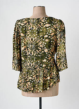 Blouse manches 3/4 manches 3/4 vert MAISON CAPTAIN femme