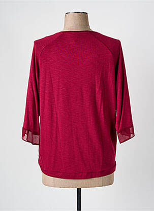 T-shirt manches 3/4 manches 3/4 rouge MISS BY CAPTAIN TORTUE femme