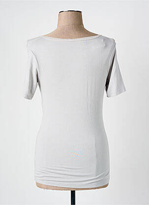 T-shirt col v manches courtes gris JAVA femme