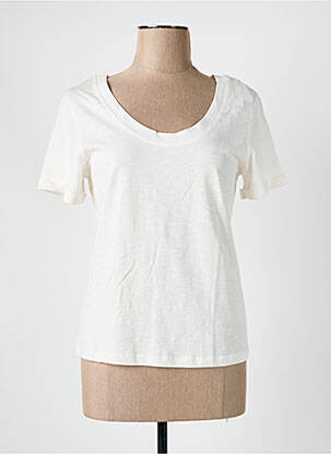 T-shirt stretch manches courtes beige CAPTAIN TORTUE femme
