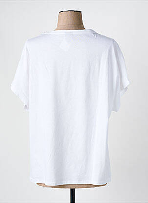 T-shirt coupe droite manches courtes blanc CAPTAIN TORTUE femme