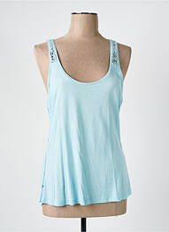 Top tissage jersey fines bretelles bleu MISS CAPTAIN femme