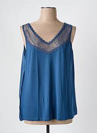 Débardeur col v sans manche bleu STORIES BY CAPTAIN TORTUE femme