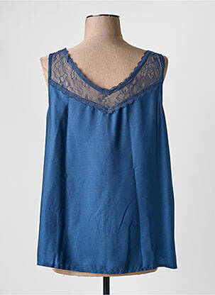 Débardeur col v sans manche bleu STORIES BY CAPTAIN TORTUE femme