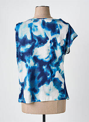 T-shirt stretch manches courtes bleu MISS BY CAPTAIN TORTUE femme