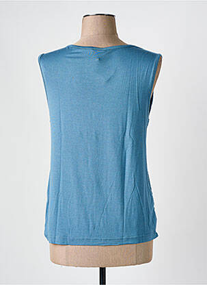 Débardeur stretch sans manche bleu CAPTAIN TORTUE femme