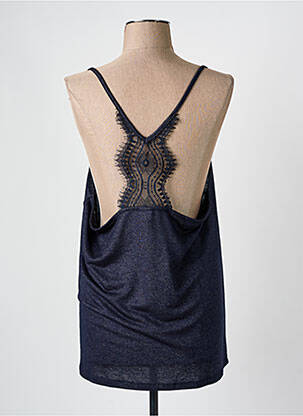 Top stretch fines bretelles bleu CAPTAIN TORTUE femme
