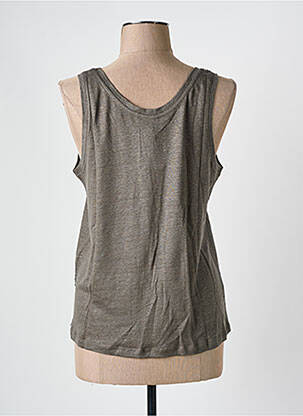 Débardeur stretch sans manche gris CAPTAIN TORTUE femme