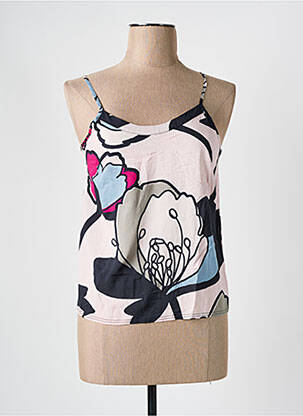Top imprimé fantaisie fines bretelles rose CAPTAIN TORTUE femme