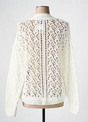 Gilet manches longues blanc CAPTAIN TORTUE pour femme seconde vue