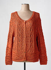 Gilet manches longues orange MAISON CAPTAIN pour femme seconde vue