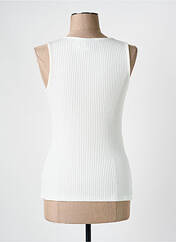 Débardeur blanc CAPTAIN TORTUE pour femme seconde vue