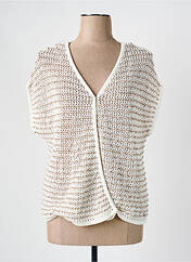Gilet sans manche beige TREND BY CAPTAIN TORTUE pour femme seconde vue
