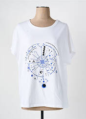 T-shirt blanc CAPTAIN TORTUE pour femme seconde vue