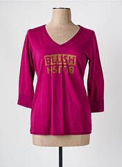 T-shirt violet MISS CAPTAIN pour femme seconde vue