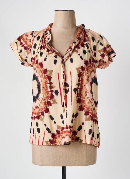 Blouse beige MISS BY CAPTAIN TORTUE femme