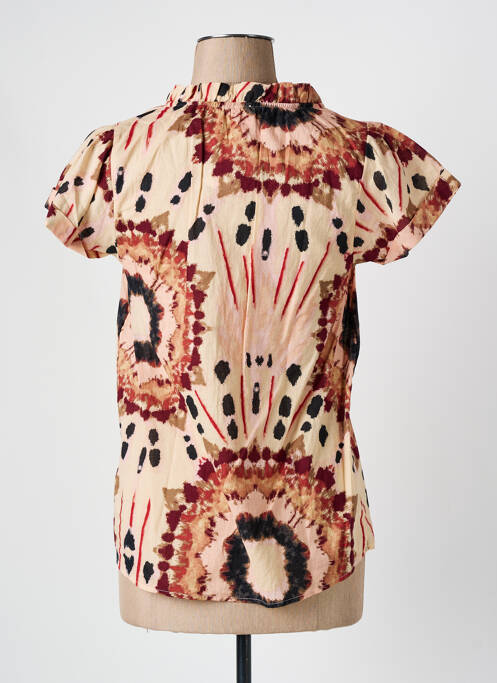 Blouse beige MISS BY CAPTAIN TORTUE femme