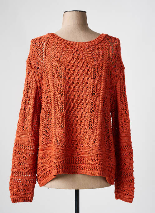 Gilet manches longues orange MAISON CAPTAIN pour femme