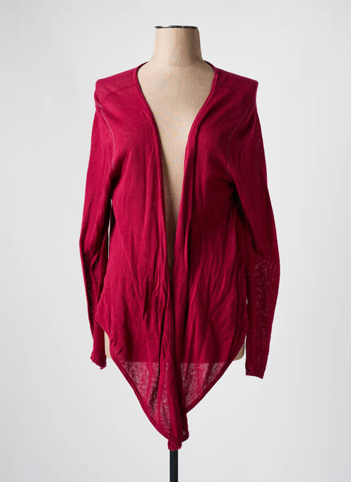 Gilet manches longues rose TREND BY CAPTAIN TORTUE pour femme