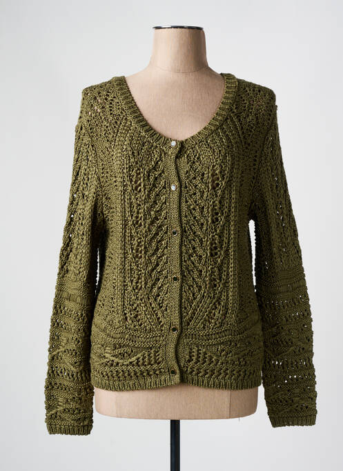 Gilet manches longues vert MAISON CAPTAIN pour femme