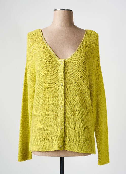 Gilet manches longues vert MISS BY CAPTAIN TORTUE pour femme