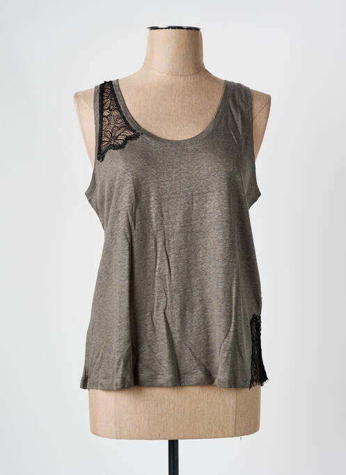 Débardeur gris CAPTAIN TORTUE pour femme