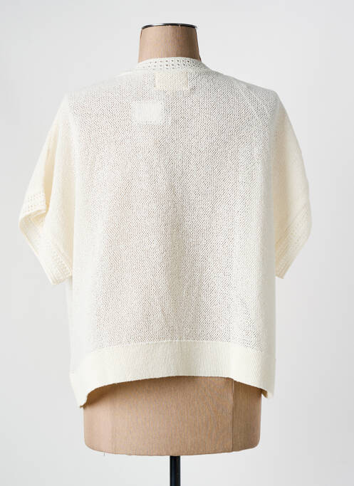 Gilet manches courtes beige MAISON CAPTAIN pour femme