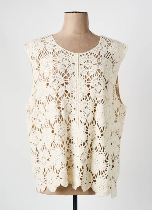 Top beige MAISON CAPTAIN pour femme