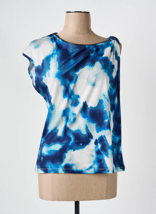 T-shirt bleu MISS BY CAPTAIN TORTUE pour femme