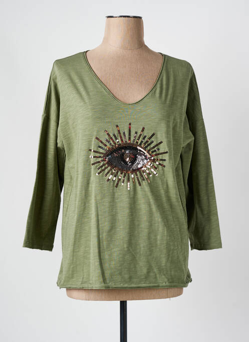 T-shirt vert CAPTAIN TORTUE femme