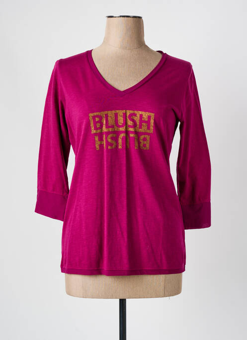 T-shirt violet MISS CAPTAIN pour femme