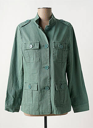 Veste casual col chemisier vert CAPTAIN TORTUE femme