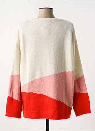 Pull coupe droite manches longues beige CAPTAIN TORTUE femme