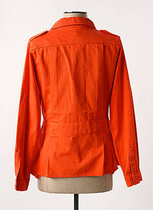 Veste casual col chemisier orange CAPTAIN TORTUE femme