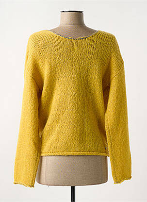 Gilet manches longues coupe cintrée jaune TREND BY CAPTAIN TORTUE femme