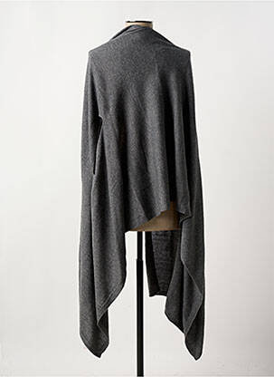 Gilet sans manche maille fine gris CAPTAIN TORTUE femme